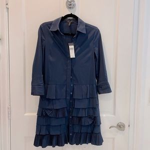 BCBG navy shirt dress size Small